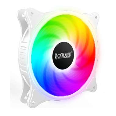 PcCooler FX-120-3 White Edition Static Color RGB 120mm - Fan Case Putih