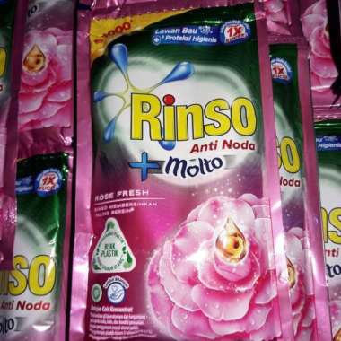Rinso cair pink sachet 1 renceng / 6 pcs