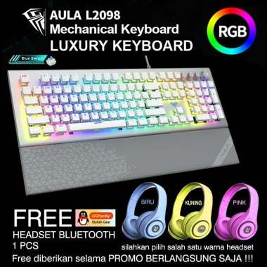 Keyboard Gaming Multimedia Mechanical Luxury AULA L2098 RGB