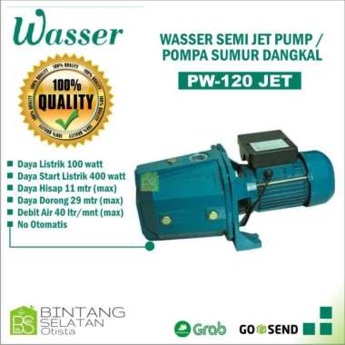 WASSER SEMI JET PUMP / POMPA SUMUR DANGKAL WASSER PW-120 JET
