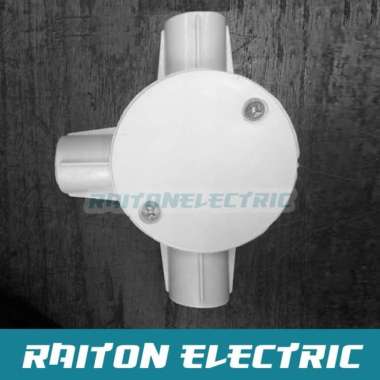 Tee Dus / T Doos / T Dus 3 Cabang Putih 20mm