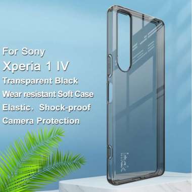 Case Sony Xperia 1 IV IMAK UX-5 TPU Casing Transparant Black