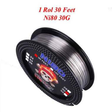 Kawat Nichrome Ni80 18ga 20GA 21GA 22GA 24GA 26GA 28GA 30GA 32GA 30G