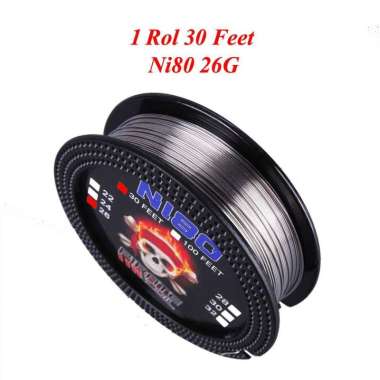 Kawat Nichrome Ni80 18ga 20GA 21GA 22GA 24GA 26GA 28GA 30GA 32GA 26G