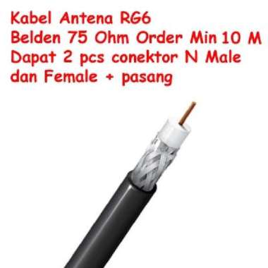 Kabel Coaxial Antena RG 212 RG212 5D-FB 50 OHM N Male Female per meter RG6/M