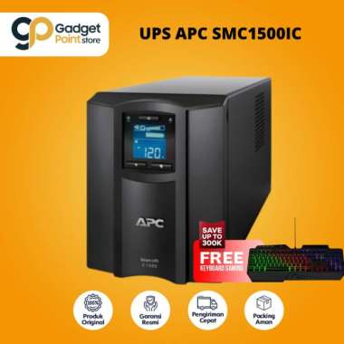 APC SMC1500iC Smart Connect UPS Tower 1500VA 900watt LCD Garansi Resmi