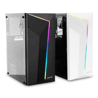Raptor Black Strike 1622 Free PSU Vector 250 ATX Gaming Case Putih