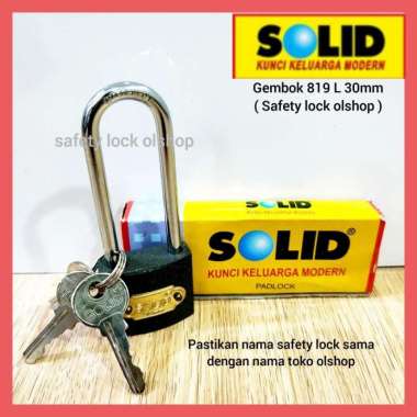 Padlock / Gembok SOLID 819 L 30mm