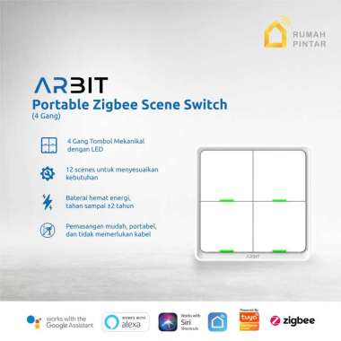 ARBIT Portable Zigbee Scene Switch 4 Gang