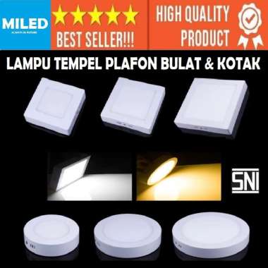DOWNLIGHT PANEL LAMPU TEMPEL PLAFON 6W 12W 18w LED OUTBOW BULAT KOTAK 18W KOTAK Putih