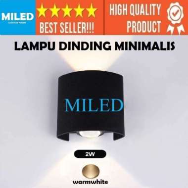 LAMPU DINDING MINIMALIS OUTDOOR INDOOR ANTI AIR / LAMPU PILAR 2 ARAH