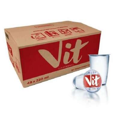 air minum kemasan vit gelas 1dus