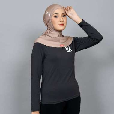 Zeaa Sport Hijab Olahraga T Erina Jilbab Senam Kerudung Sepeda Warna Coksu