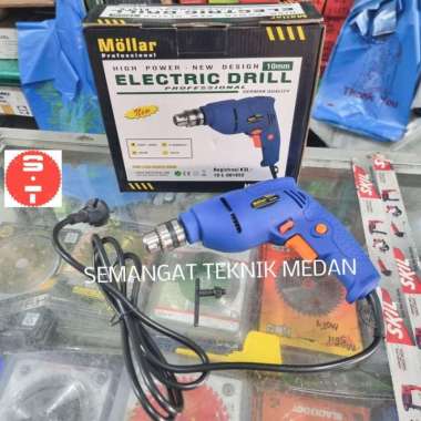 MLR-ED350 MESIN BOR TANGAN HAND DRILL KIRI KANAN 10mm MOLLAR MLR ED325