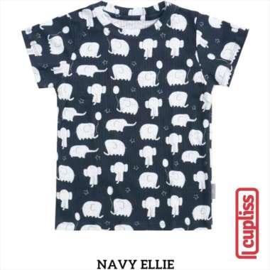 Little Palmerhaus Rib Top Navy Ellie Kaos Anak 1 tahun Multicolor