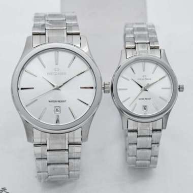 HEGNER 1630MS/LS - Jam Tangan Couple Original - Silver