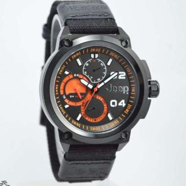 JEEP JPW62902 - Jam Tangan Pria Kanvas Original - Black
