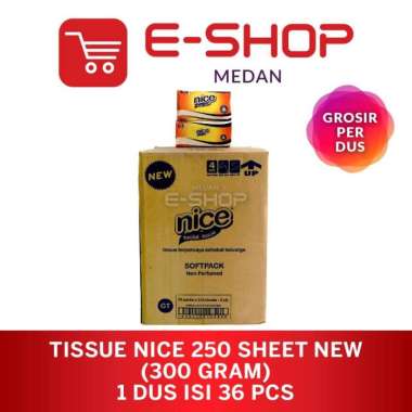 Grosir Tisu Tissue Nice Muka 250 Sheet BARU (300gram) 1dus isi 36 pcs