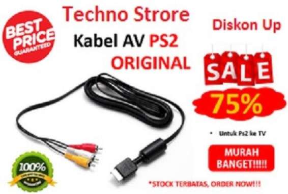 Kabel AV (ORIGINAL) untuk PS2 konek ke TV PALING MURAH