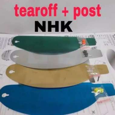Tear off NHK rx9 nhk terminator Gp1000 Gm racepro ( 1 paket tear off warna gol