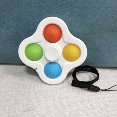 Mainan Pop It Spinner Fidget Pop It 4 Pop It Putih