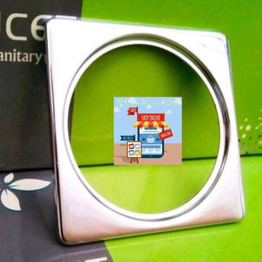 PLAT PERSEGI FLOOR DRAIN STAINLESS STEEL SUS 304 TEBAL