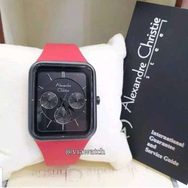 Jam Tangan Wanita Alexandre Christie Ac2744 Ac 2744 redblack