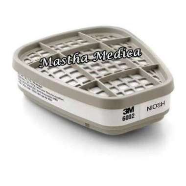 3M Acid Gas Filter Respirator Cartridge 6002 Penyaring Masker