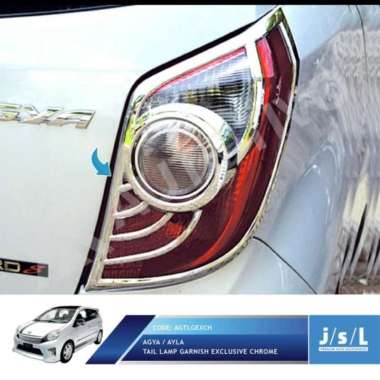 Toyota Agya Garnish Lampu Belakang / Tail Lamp Garnish Chrome