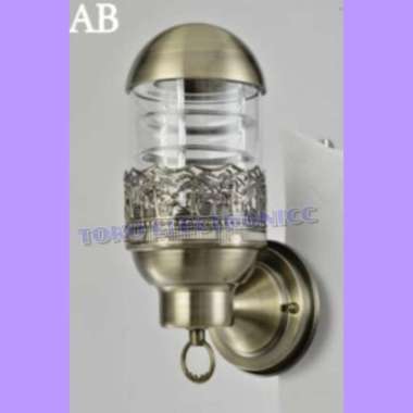 Lampu Hias Dinding Klasik Indoor/Outdoor 1734 - Hitam