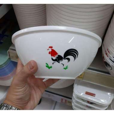 Mangkok Bakso Plastik Mangkuk 18 cm 18cm Makan Motif Ayam Plastic Bowl Not Specified