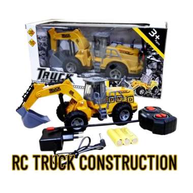 Mainan Anak Remote Control RC Truck Construction Car Mobil Excavator Multicolor