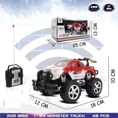 RC Monster Truck Jeep Offroad Mobil Remote Control - RADAR Multicolor
