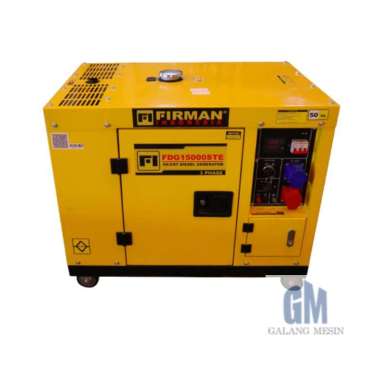 Genset Silent Diesel Generator Listrik FIRMAN FDG15000STE 8000 W Solar