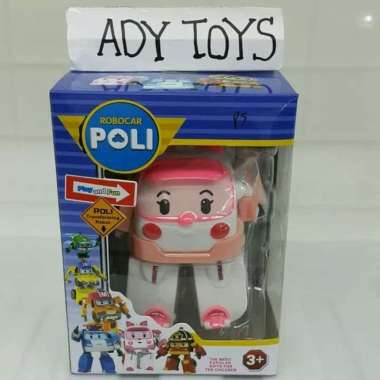 Robocar Poli Ambulance Amber Robot Transforming Robot Mainan Anak