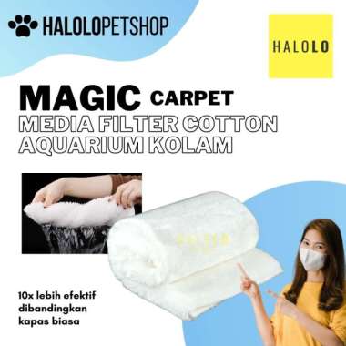 Media Filter Cotton Magic Carpet Saringan Air Akuarium Kolam 10 x 20 cm