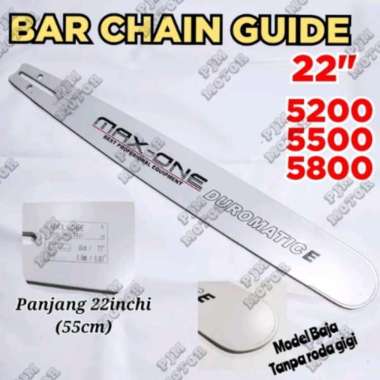 BAR PARANGAN 22 iNCI MESIN CHAIN SAW SENSO SINSO MINI 5200 5500 5800