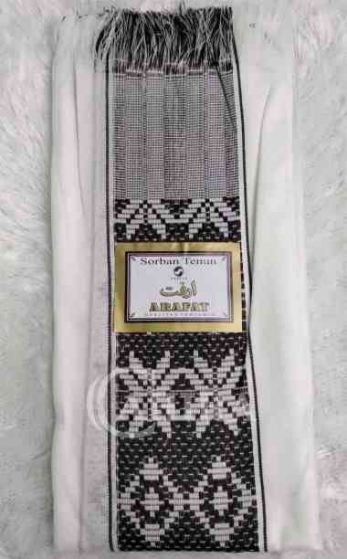 SORBAN ARAFAT SORBAN HAJI MOTIF SONGKET no brand HIITAM