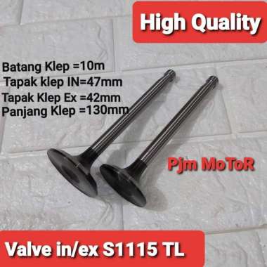 Valve Klep Mesin Diesel S1115 ZS1115 Dongfeng Tianli 10mm