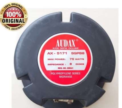 Speaker AUDAX 5 Inch 75 Watt MIDRANGE MIDDLE MIDLE MIDEL ORIGINAL