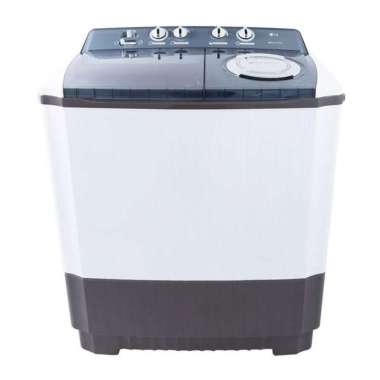 LG mesin cuci 2 tabung kapasitas 9 kilo non otomatis Abu-abu