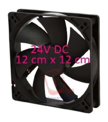 Fan Casing Brushless Hitam Kipas 12 cm DC 24V