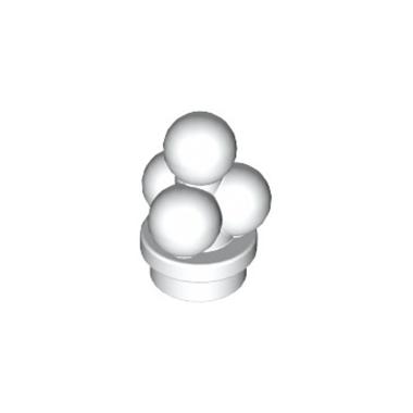 LEGO PARTS 6025401 6207934 - Ice Cream White with Cone 1x1 Inverted Shaft DBG