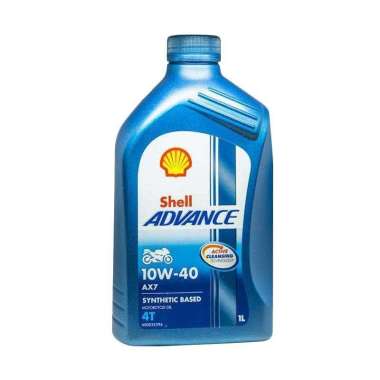 Oli Motor Shell AX7 SAE 10W-40 Oli [1 Liter]