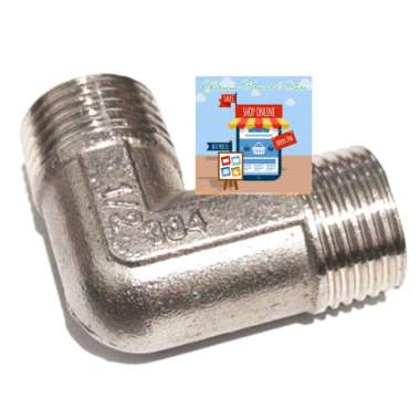ELBOW KNEE DRAT LUAR 1/2 INCH STAINLESS STEEL