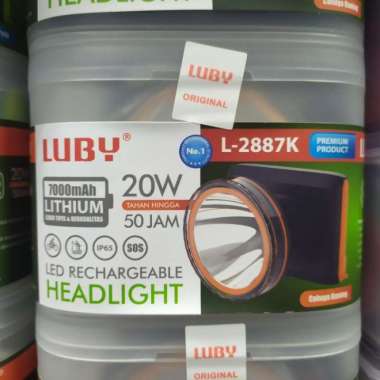 Senter Kepala Luby 2887 K / L2887 K Kuning BEST SELLER Semua Ukuran Multicolor