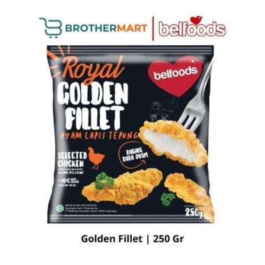 Promo Harga Belfoods Royal Nugget Golden Fillet 250 gr - Blibli