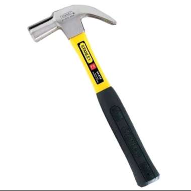 Palu kambing Stanley 16oz Yellow Fiberglass Handle Claw Hammer 57-777-S