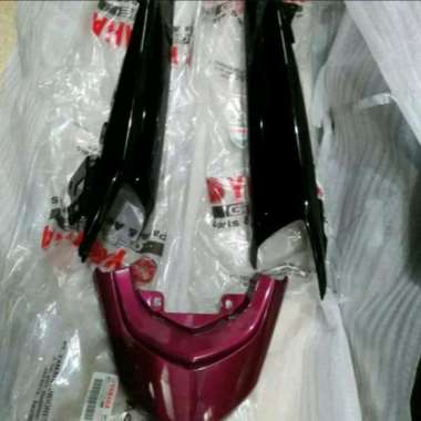 Sambungan body bawah dan belakang Mio soul gt 115 ungu set original yg