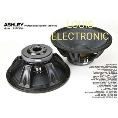 Speaker ASHLEY LF18V400 LF18 V400 LV18V400 18 Inch 2000 WATT Komponen